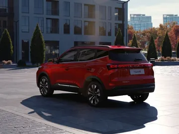 Купить CHERY Tiggo 4, I Рестайлинг 2 Красный 1.5 AMT (147 л.с.) от 1890000 ₽. в Самаре